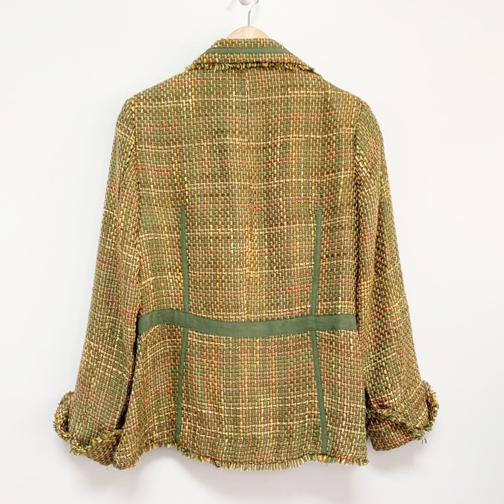 True Meaning Tweed Boucle Blazer Jacket Gem